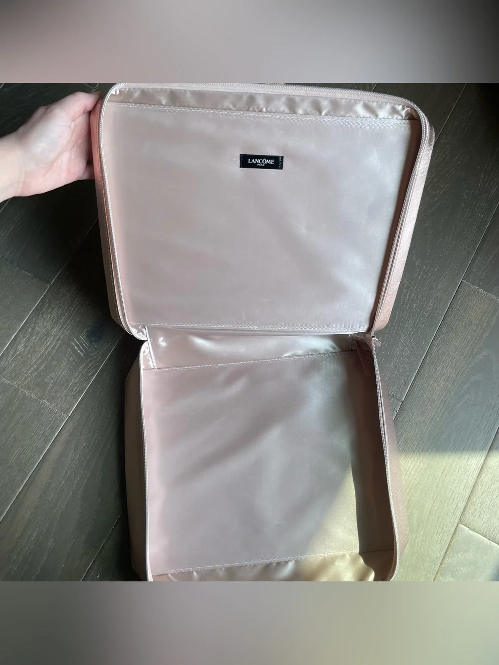 Lancôme Gold Metallic makeup/Cosmetic Case